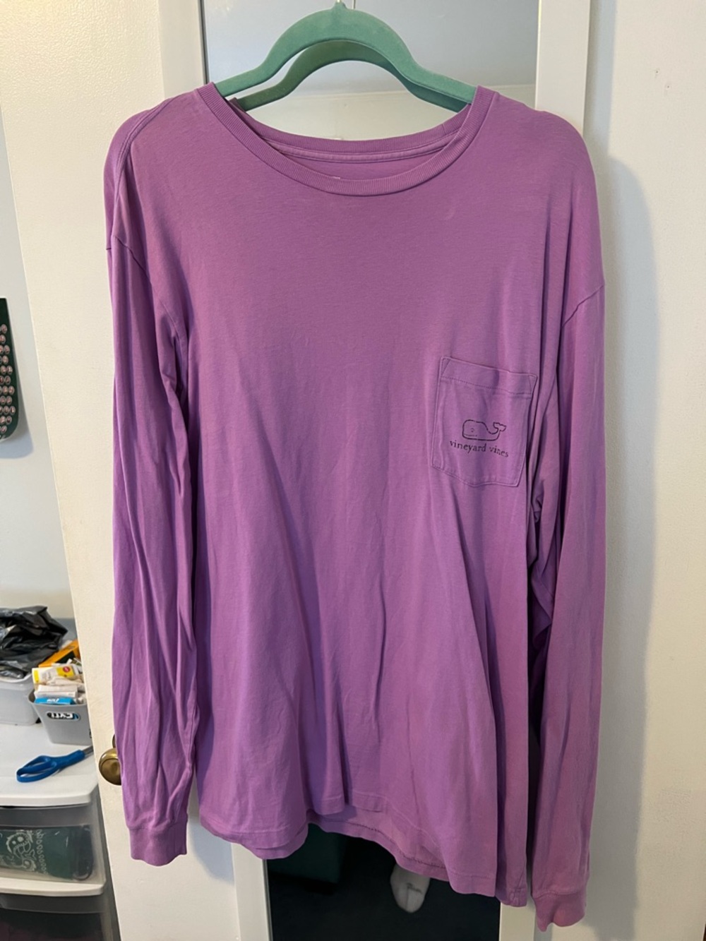 Vineyard Vines Men’s Long-Sleeve Pocket Tee - Lavender Purple